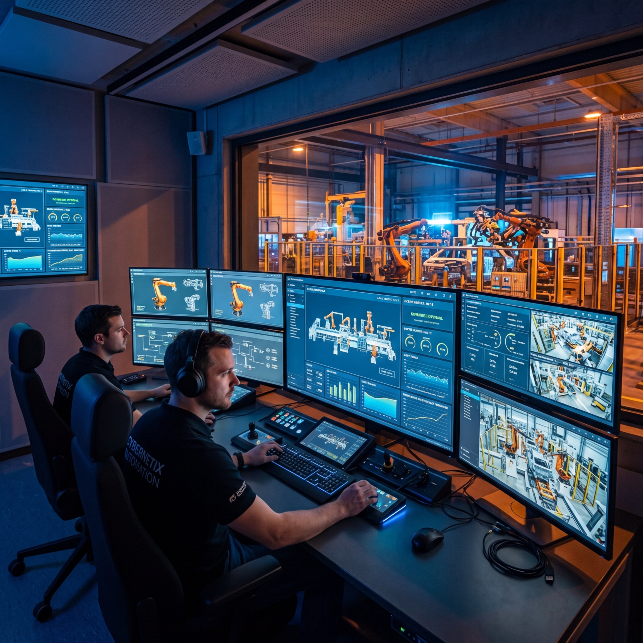 Industrial Automation Control Room