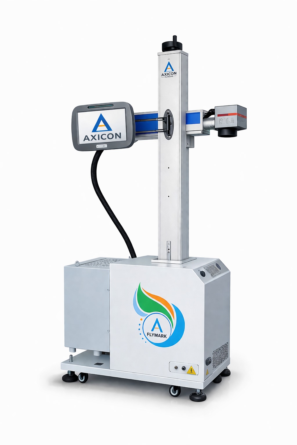 Axicon Online Laser Marking Machine Integrated with High-Speed Conveyor